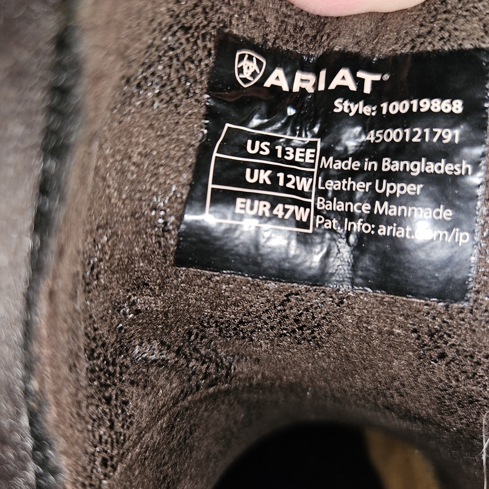 Ariat Men’s Chelsea Boots Size 13EE Wide Brown Leather